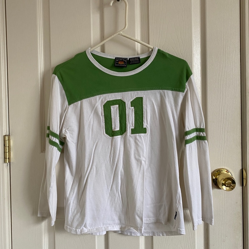 Vintage Route 66 Cotton Green Long Sleeve